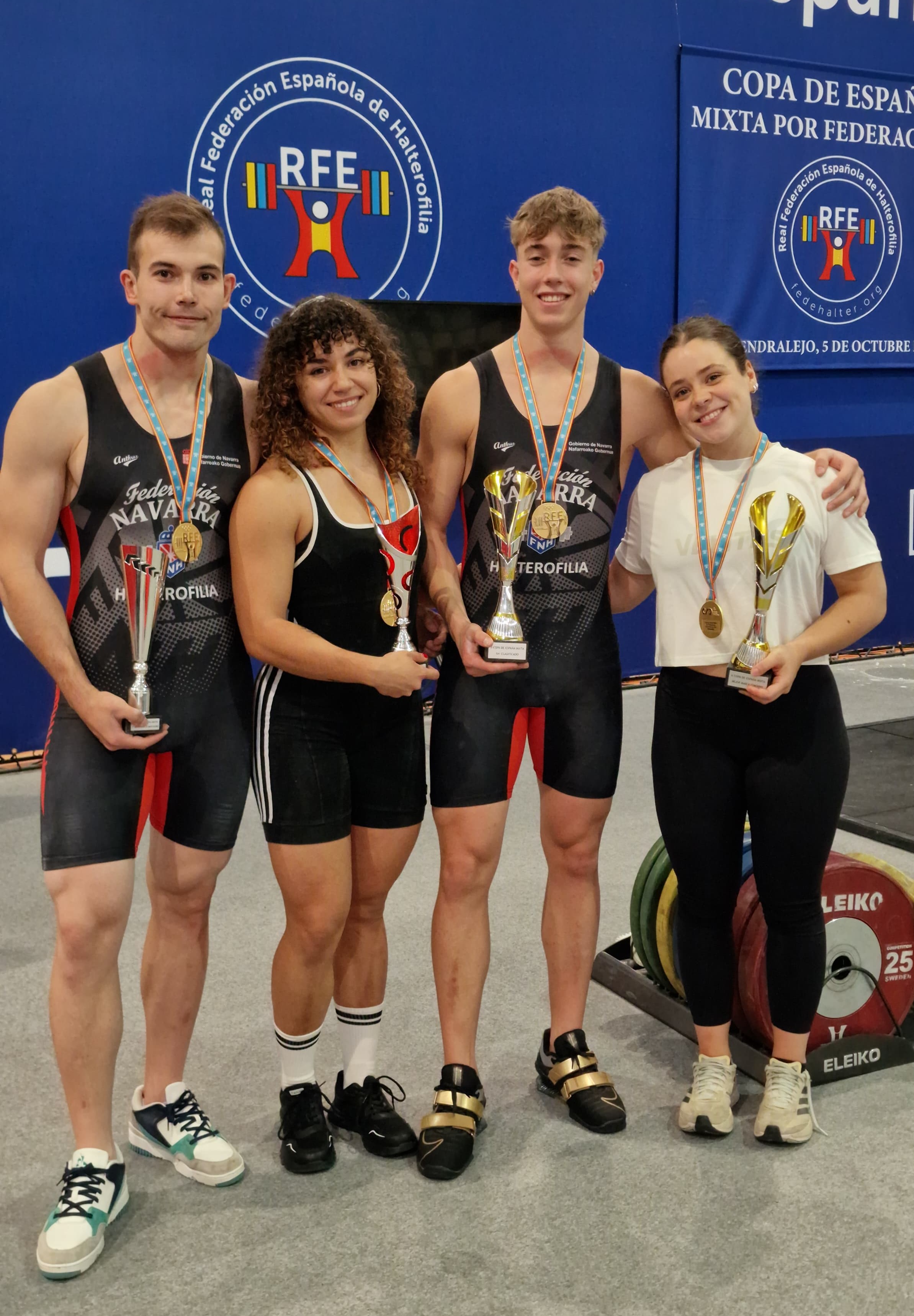 Navarra, campeona de Espa&ntilde;a en la Copa Mixta por Federaciones de halterofilia
